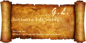 Gottwald László névjegykártya