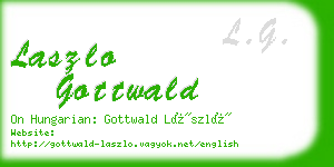 laszlo gottwald business card